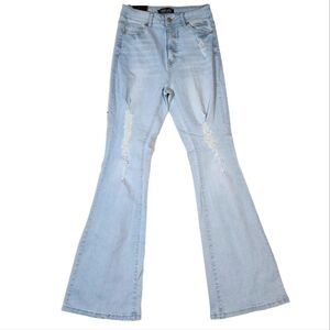 *NWT Sweet Look Hi-Rise Stretch Flare Light Blue Size 7